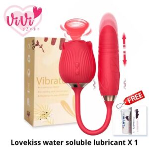 Rose Tail Licking Sucking Vibrator Thrusting Suction Masturbator Women Adult Toy Malaysia