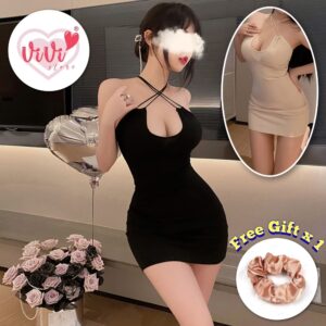 Vivi Sexy Lingerie Women Sexy Cross Strap Backless Nightwear Dress Malaysia